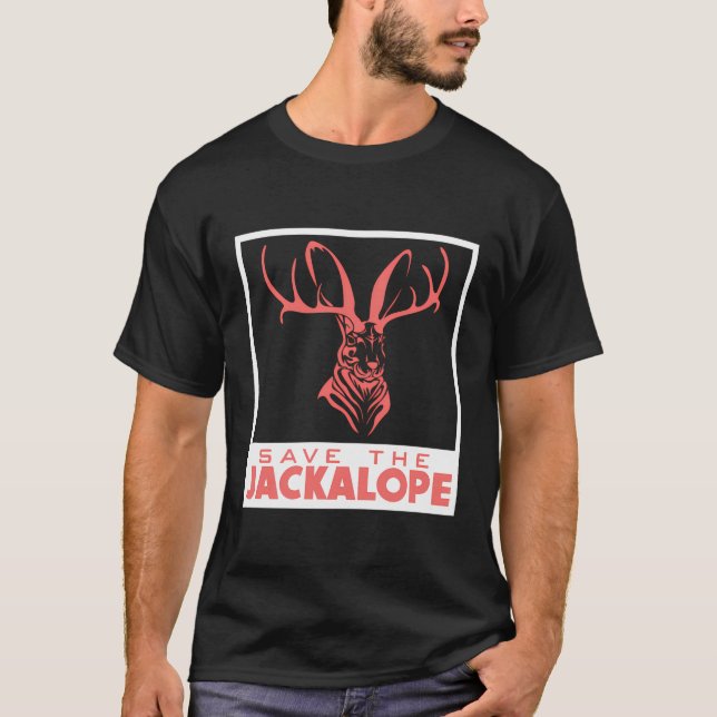 Camiseta Salve O Coelho Chacalope Engraçado Criptid (Frente)