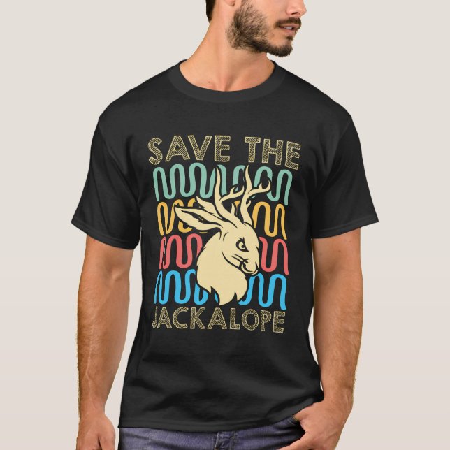 Camiseta Salve O Coelho Chacalope Engraçado Criptid (Frente)