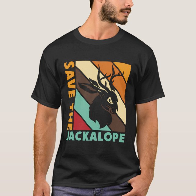 Camiseta Salve O Coelho Chacalope Engraçado Criptid (Frente)