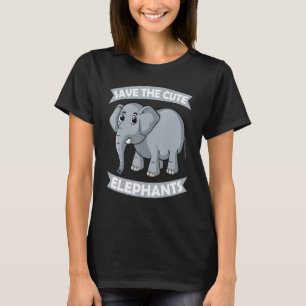 Camiseta Salve o Consultor de Elefante do Zoológico de Elef