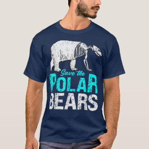 Camiseta Salve O Design Do Urso Polar Para A Mudança Climát