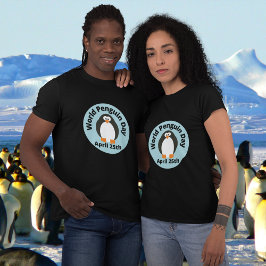 Camiseta Salve o Dia Mundial do Pinguim