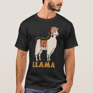 Camiseta Salve O Drama Para O Seu Llama Cute Animal 1