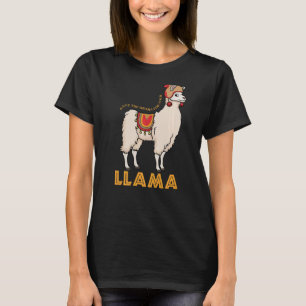 Camiseta Salve O Drama Para Seu Animal Llama Cute