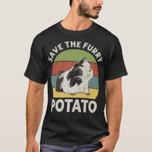 Camiseta Salve O Furry Potato Funny Guiné Pig Citações P