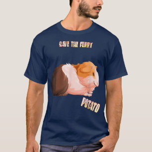 Camiseta Salve O Furry Potato Guiné Porco Funny Sarcasm Pun