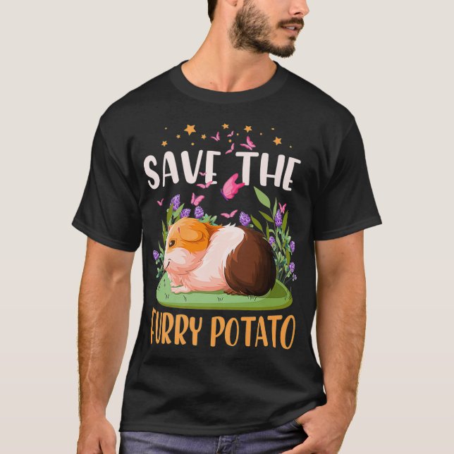 Camiseta Salve O Furry Potato Whey Cavy Sobre Guiné (Frente)