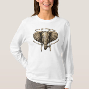 Camiseta Salve o Gráfico de Elefantes