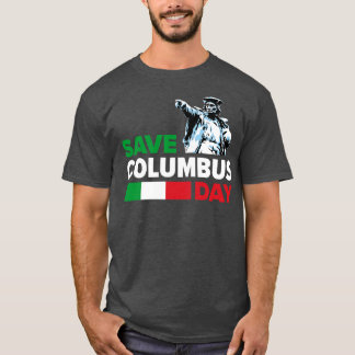 Camiseta Salve o impressão do Orgulho Italiano Columbus Day