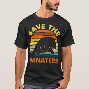 Camiseta Salve O Manatees Chubby Retro Vintage Gift Tee