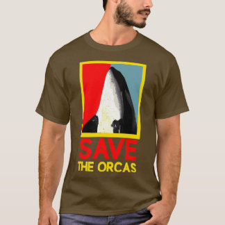 Camiseta Salve O Mar De Baleia Do Assassino Orcas Panda 2