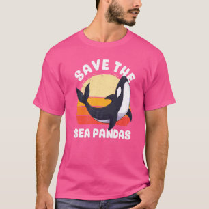 Camiseta Salve O Mar Pandas Orca Baleia-Golfinho Anima