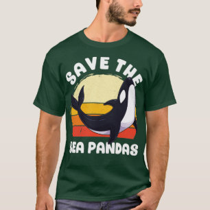 Camiseta Salve O Mar Pandas Orca Baleia-Golfinho Anima