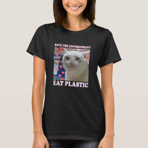 Camiseta Salve O Meio Ambiente Coma Gato Plástico - Coma Pl