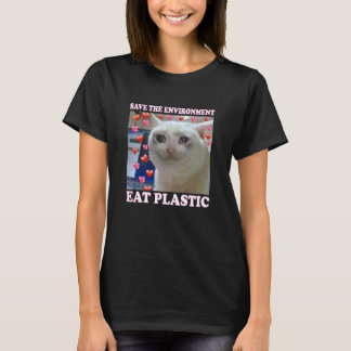 Camiseta Salve O Meio Ambiente Coma Gato Plástico - Coma Pl