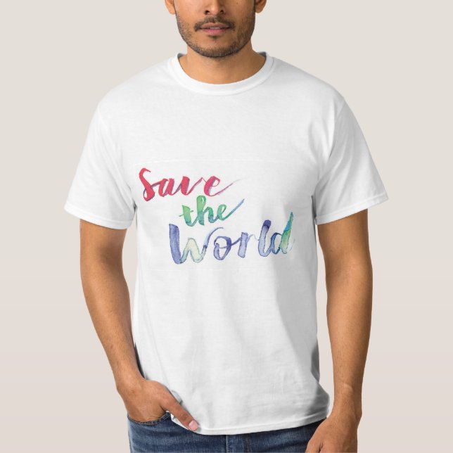Camiseta Salve o mundo (Frente)