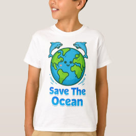 Camiseta Salve o Oceano, Salve a Terra e a Terra dos Golfin