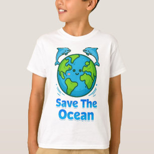 Camiseta Salve o Oceano, Salve a Terra e a Terra dos Golfin