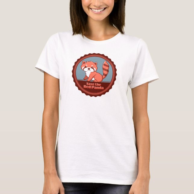 Camiseta Salve o Panda Vermelho (Frente)
