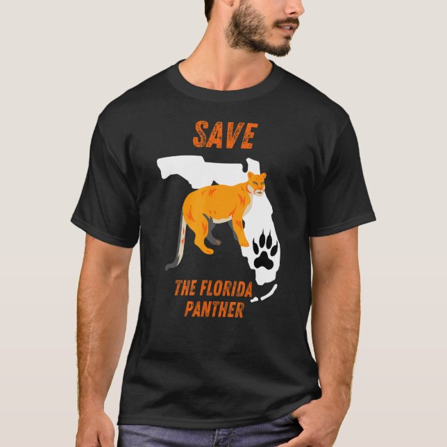 Camiseta Salve O Pantera Da Flórida (Frente)
