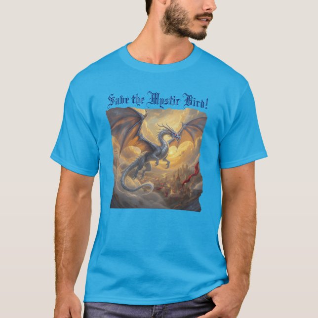 Camiseta "Salve o Pássaro Místico" (Frente)