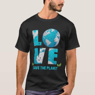 Camiseta Salve O Planeta Amor Erde Salve O Ambiente Mundial