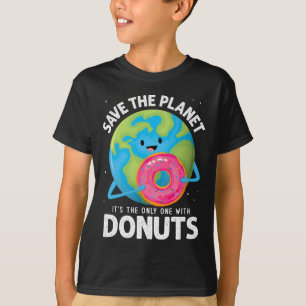 Camiseta Salve O Planeta É O Único Com Rosquinhas