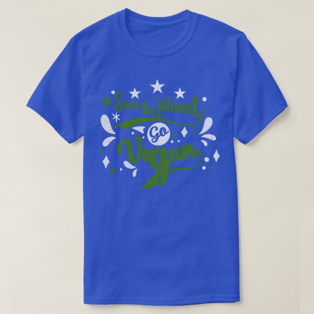 Camiseta Salve o Planeta Ir Vegan (Frente do Design)