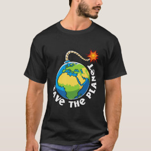 Camiseta Salve O Planeta Não Há Nenhuma Garota Do Planeta B