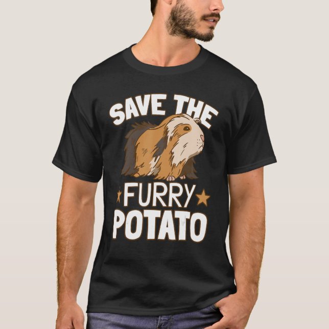 Camiseta Salve O Porco De Batata De Batata (Frente)