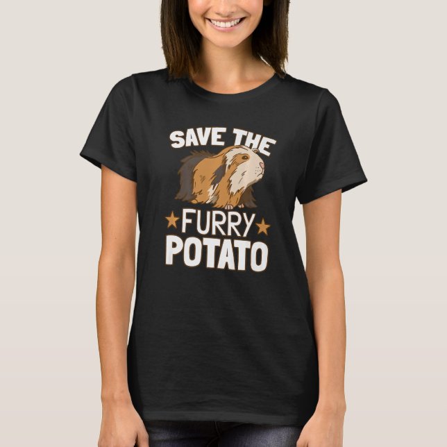 Camiseta Salve O Porco De Batata De Batata (Frente)