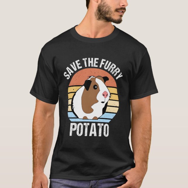Camiseta Salve O Porco De Batata De Batata (Frente)
