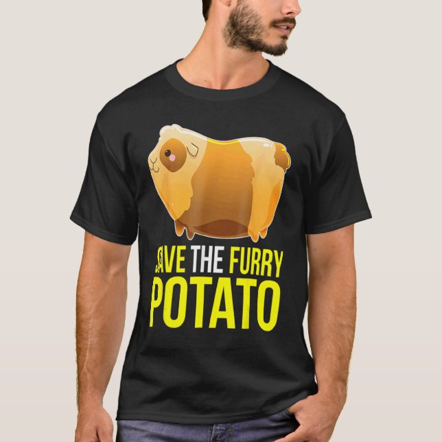 Camiseta Salve O Porco De Batata De Batata De Batata (Frente)