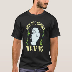 Camiseta Salve O Presente Chunky Mermaids Cute Manatees