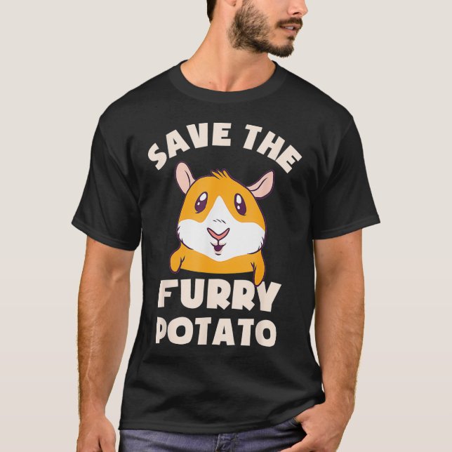 Camiseta Salve O Presente De Porcos De Batata De Batata (Frente)