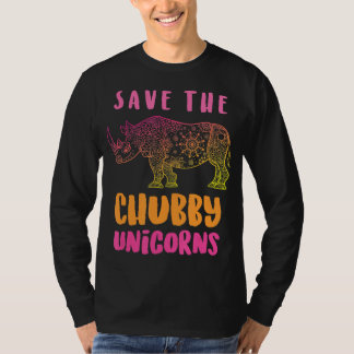 Camiseta Salve O Presente Do Proprietário Do Chubby Unicorn