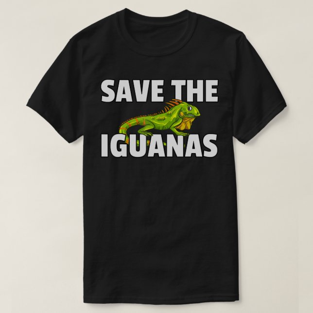 Camiseta Salve O Réptil Iguanas Gift Lizard Hunter (Frente do Design)