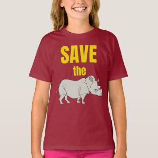 Camiseta Salve O Rinoceronte!