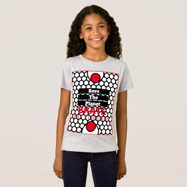 Camiseta Salve O Skate Do Planeta (Frente Completa)