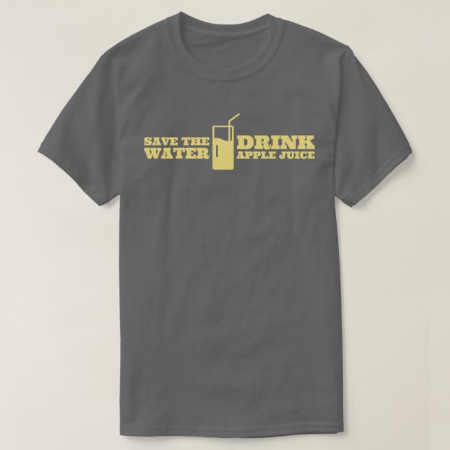 Camiseta Salve O Sumo De Maçã De Água (Frente do Design)