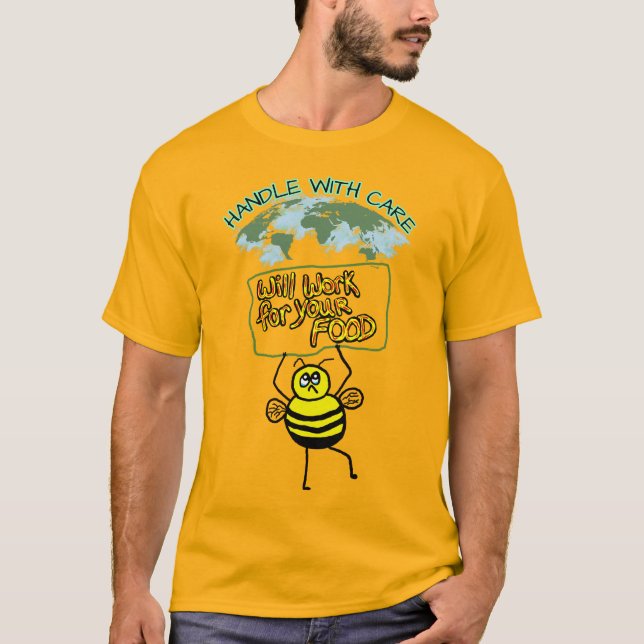 Camiseta Salve O T-Shirt Das Abelhas (Frente)