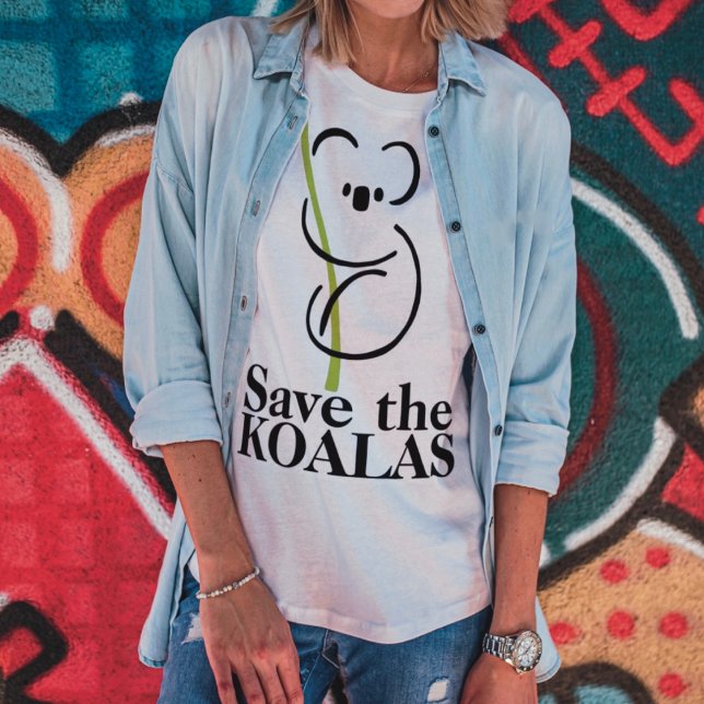 Camiseta Salve o T-Shirt de Koalas (Criador carregado)