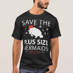 Camiseta Salve O Tamanho Mais Das Sereias Manatés Winter E