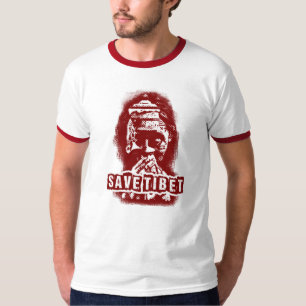 CAMISETA SALVE O TIBET~! BILHETE LIVRE!