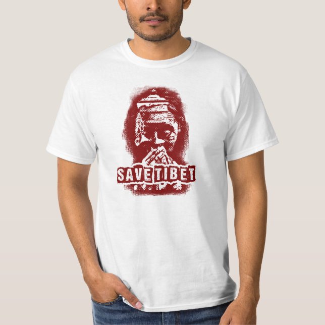 CAMISETA SALVE O TIBET~! BILHETE LIVRE! (Frente)