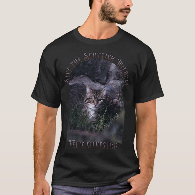 Camiseta Salve o Wildcat escocês (Frente)