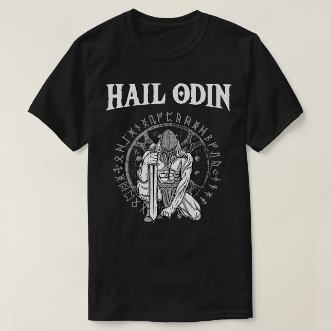 Camiseta Salve Odin Viking Valhalla 2 (Frente do Design)