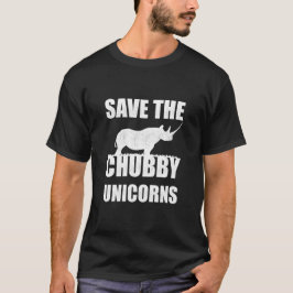 Camiseta Salve Os Amantes Do Chubby Unicorn Vintage Engraça