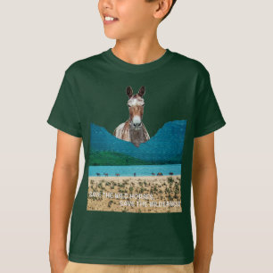 Camiseta Salve os Cavalos Selvagens, Salve a Natureza