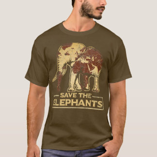 Camiseta Salve os elefantes 1